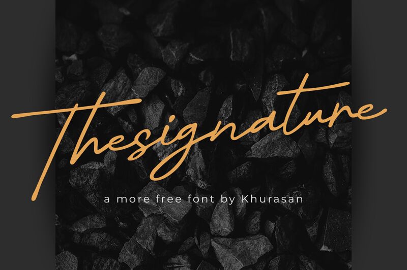 Thesignature Schriftart