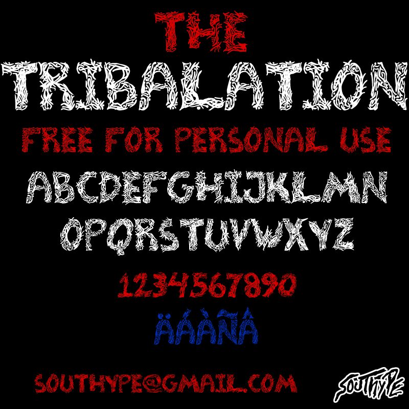 TheTribalation St Czcionka