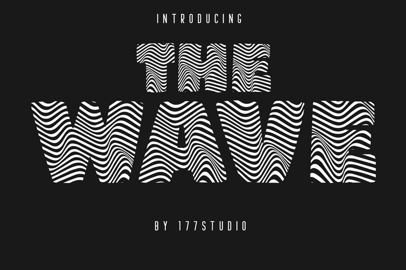 THE WAVE Schriftart
