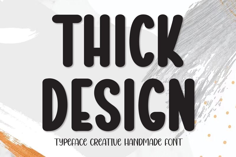 Thick Design Шрифт