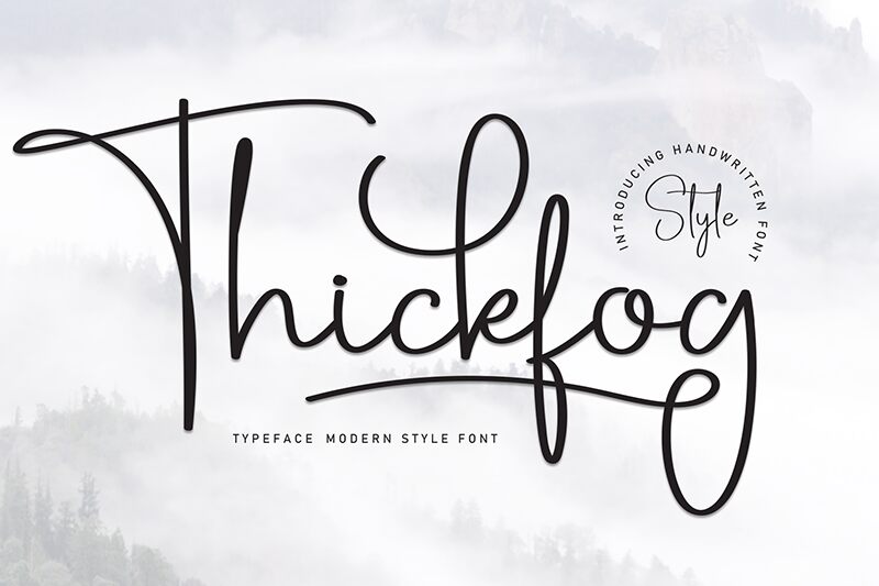 Thickfog Schriftart