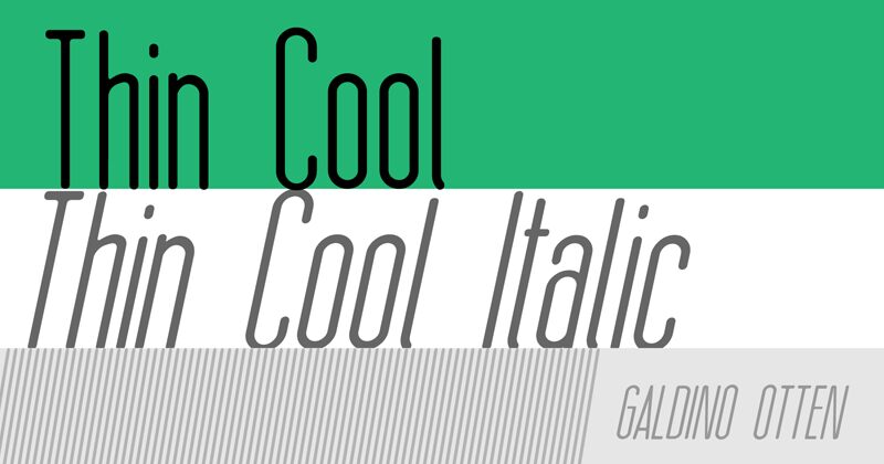 Thin Cool Czcionka