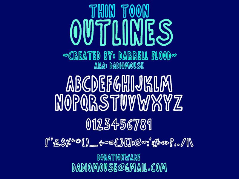 Thin Toon Font