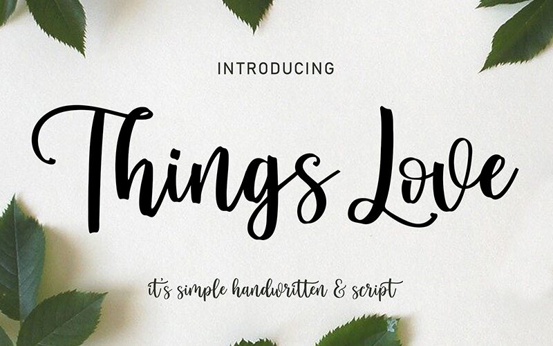 Things Love Czcionka