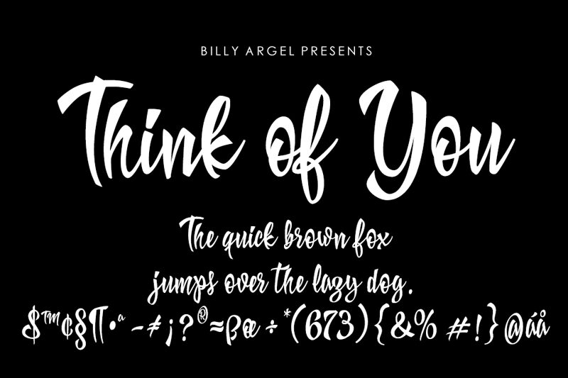Think of You Schriftart