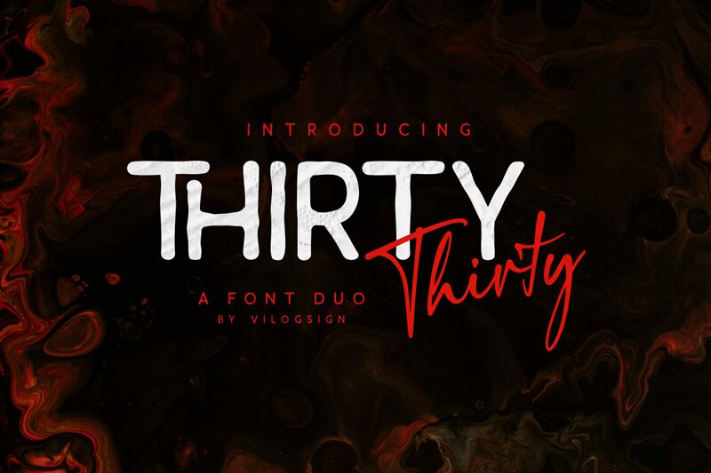 Thirty Script Schriftart
