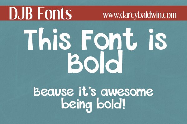 THIS FONT IS BOLD Schriftart