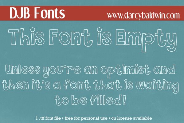 THIS FONT IS EMPTY1 Schriftart