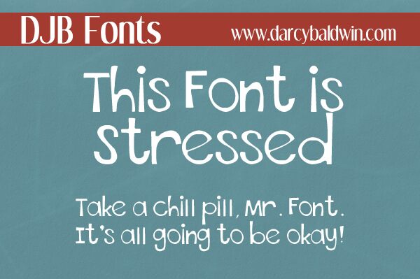 This Font is Stressed Schriftart