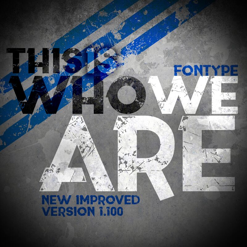 This is who we are Czcionka