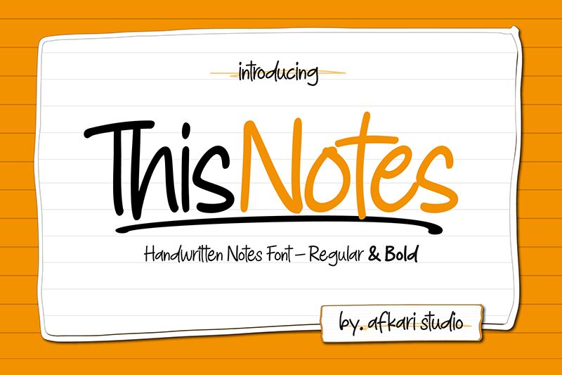 This Notes Schriftart