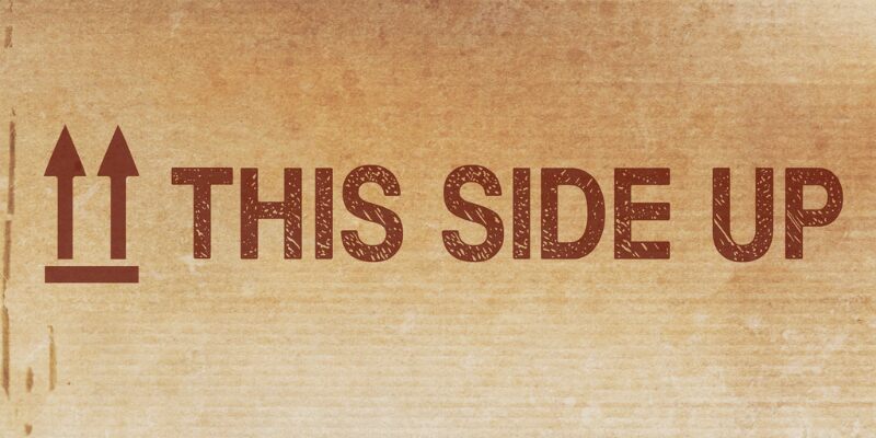 This side up Czcionka