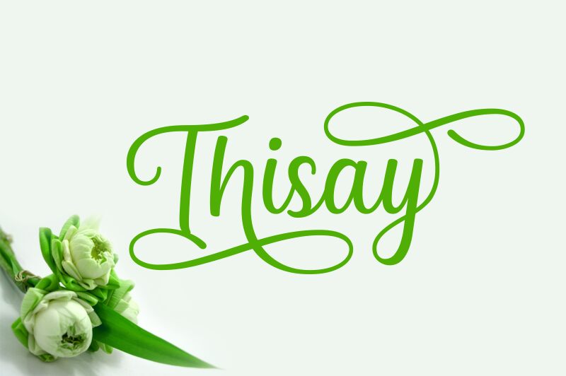 Thisay Schriftart