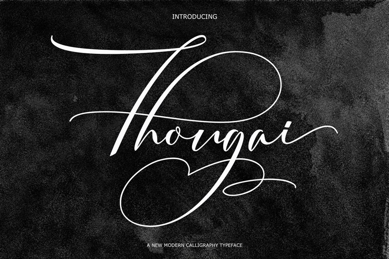 Thougai Schriftart