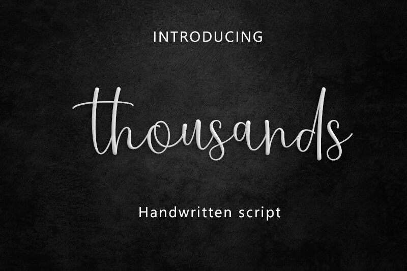Thousands Czcionka