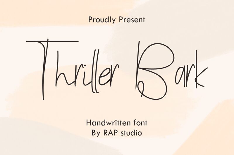 Thriller Bark Druh písma