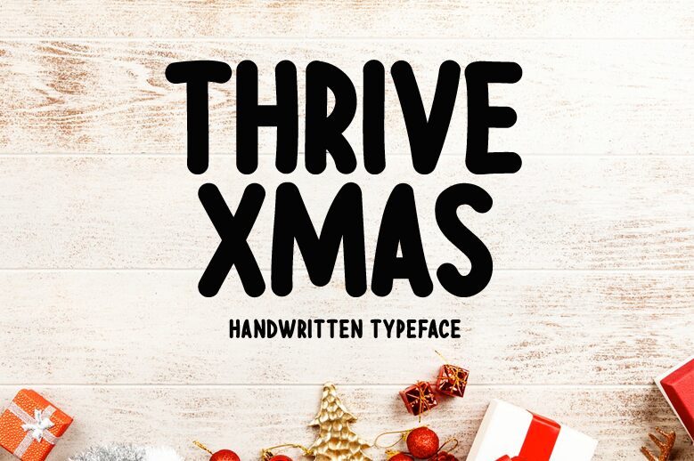 Thrive Xmas Druh písma