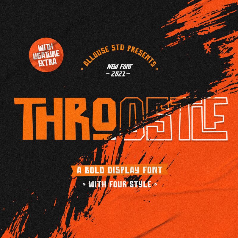 Throostle Schriftart