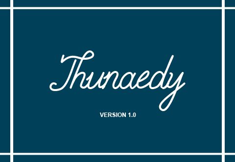 Thunaedy Schriftart