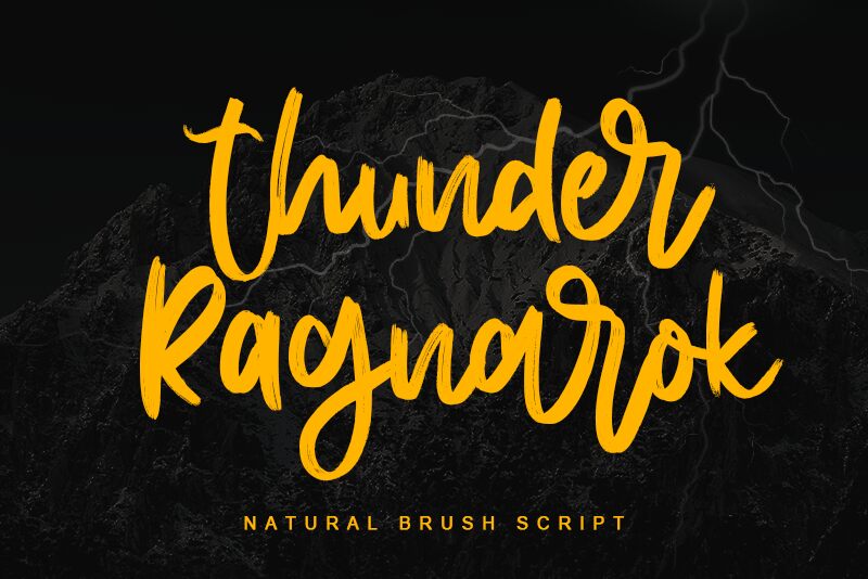 Thunder Ragnarok Schriftart