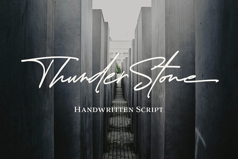 Thunder Stone Script Schriftart