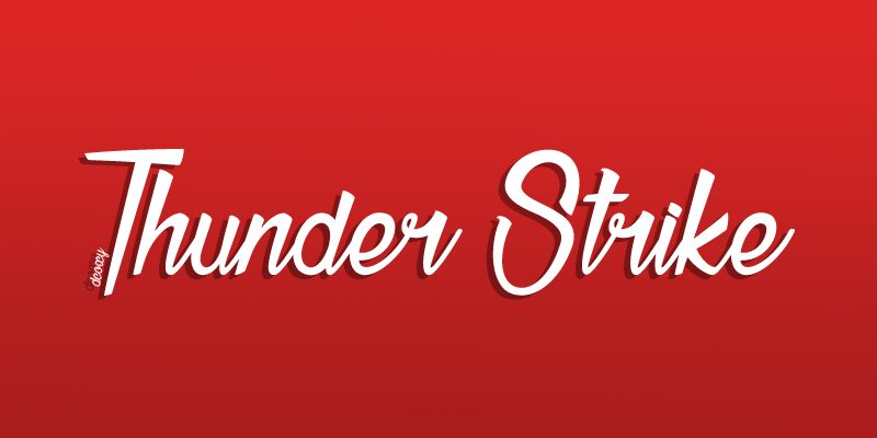 Thunder Strike Schriftart
