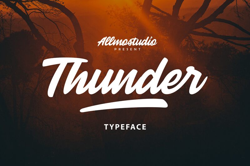 Thunder Rough Schriftart