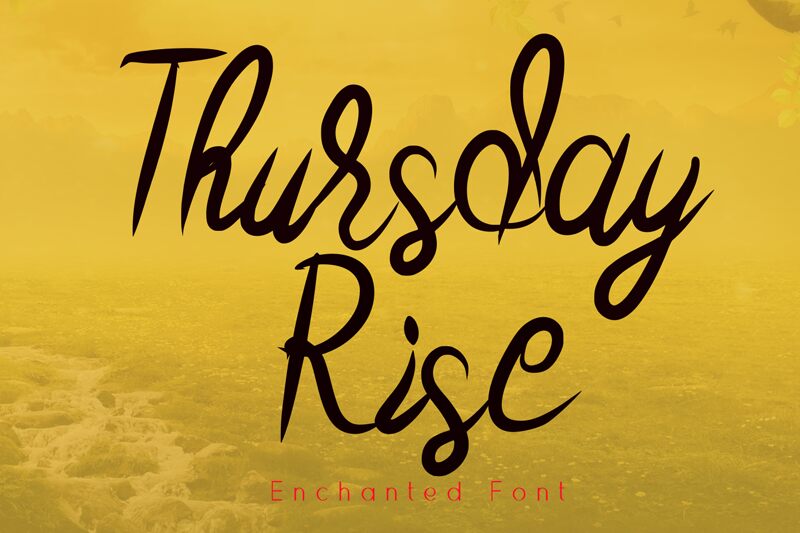 Thursday_Rise フォント