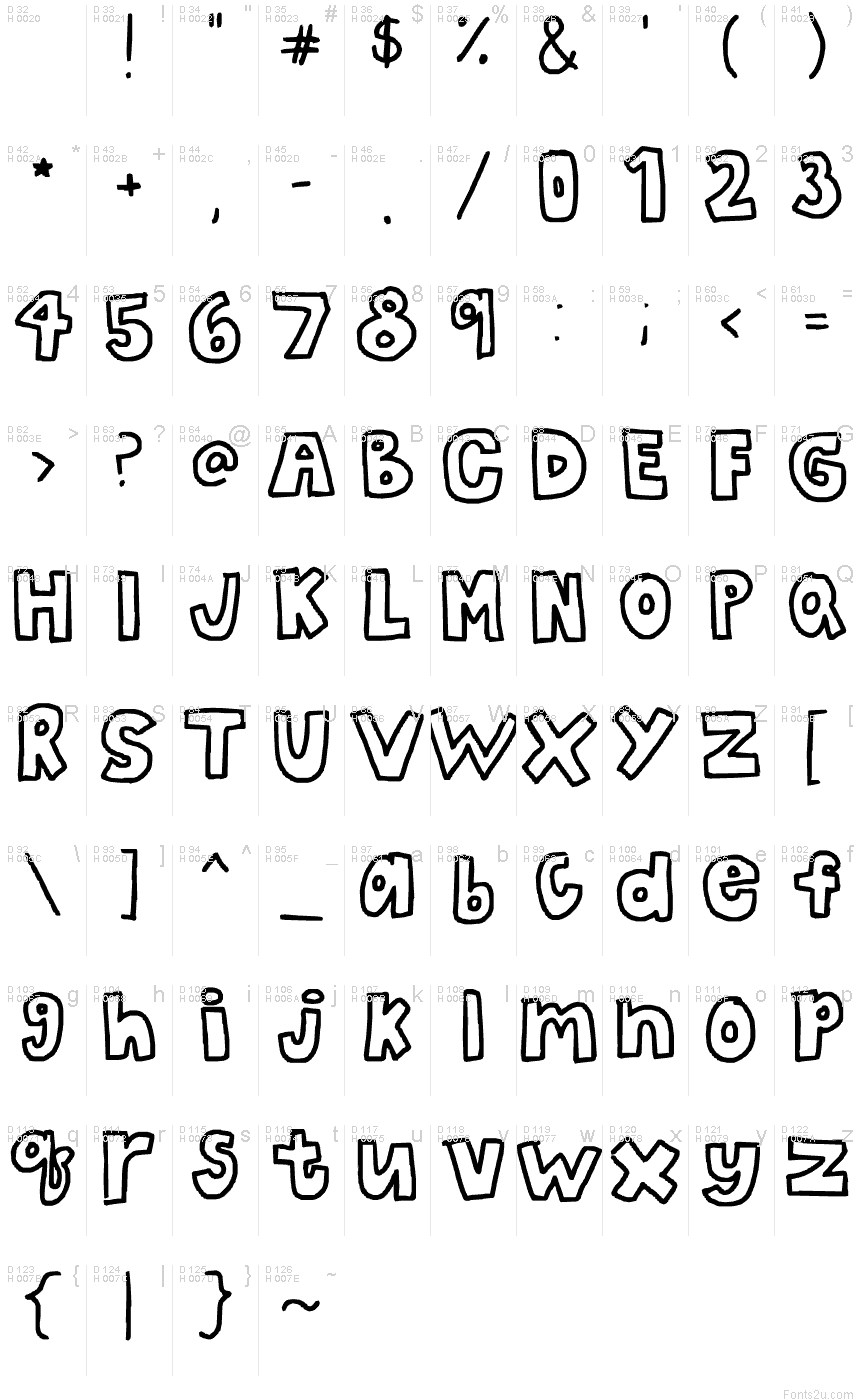 the bubble letters font