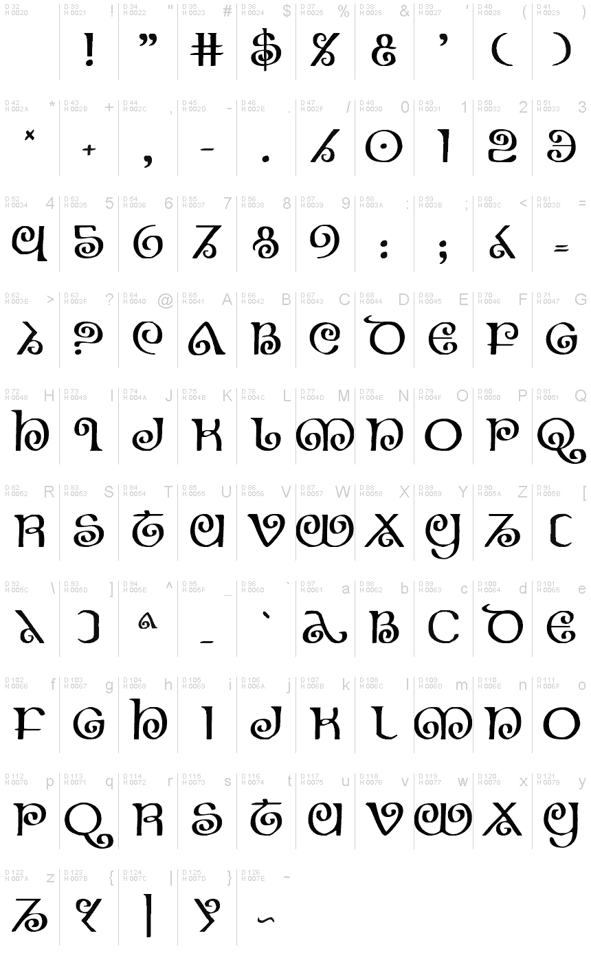 The Shire font