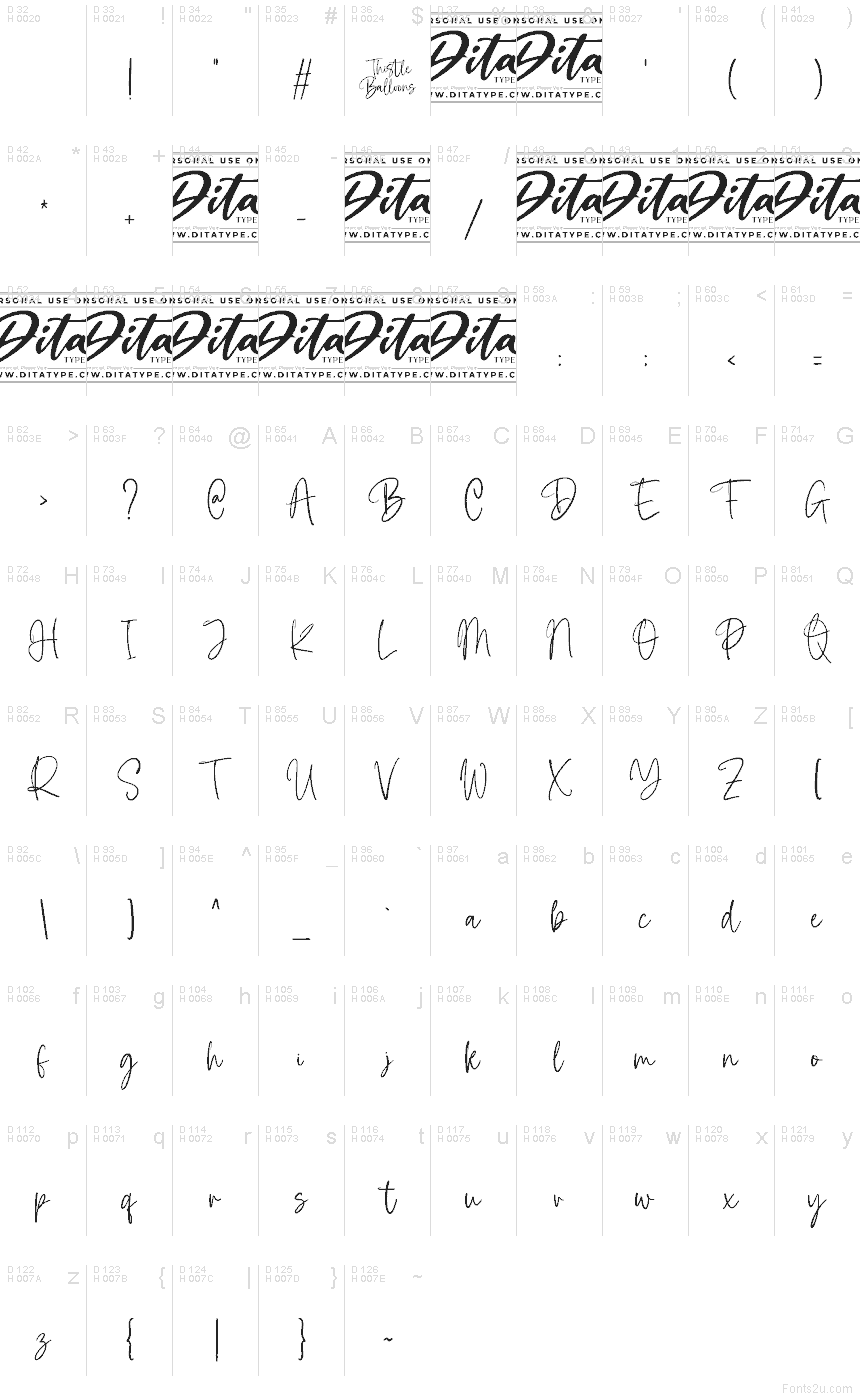 Latin de base - Table de caractères