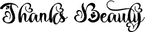 Thanks Beauty Demo 字体