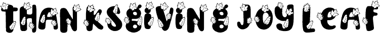 Thanksgiving Joy Leaf