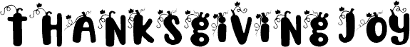 Thanksgiving Joy Pumpkin font