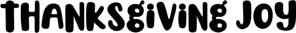 Thanksgiving Joy font