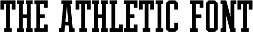 THE ATHLETIC FONT DEMO VERSION