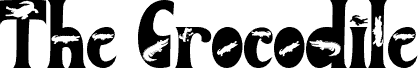 Preview of the The Crocodile font