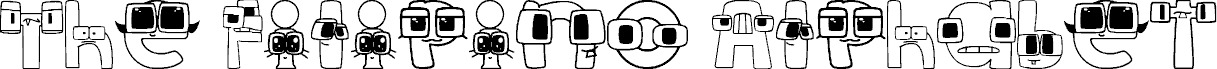 Ukážka písma The Filipino Alphabet Lore Font