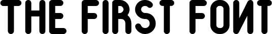 The First Font DEMO