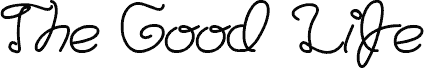Preview of the The Good Life font