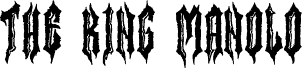 The King Manolo font