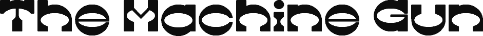 Preview of the The Machine Gun Bold font