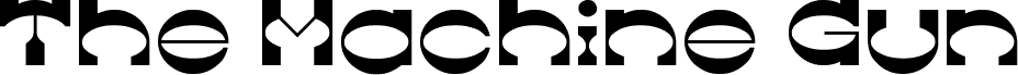 Preview of the The Machine Gun-Light font