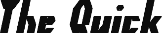 Aperçu de la police The Quick Bold Italic