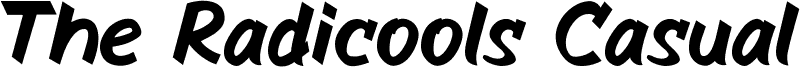The Radicools Casual Italic
