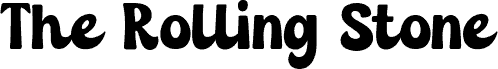 The Rolling Stone font