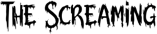 Preview of the The Screaming font