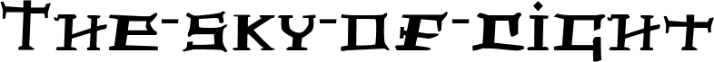 Preview of the The-sky-of-light font