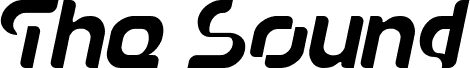 Preview of the The Sound Bold Italic font