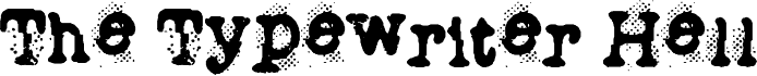 The Typewriter Hell 字体